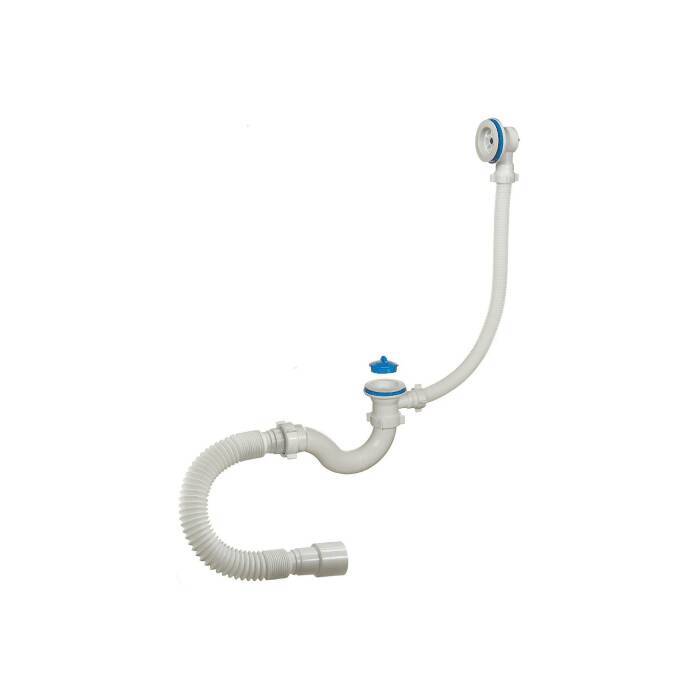 Сифон д/ванны труб проб 1 1/2\"x40 гофр 40х40/50 пласт/сетка Орио А ...