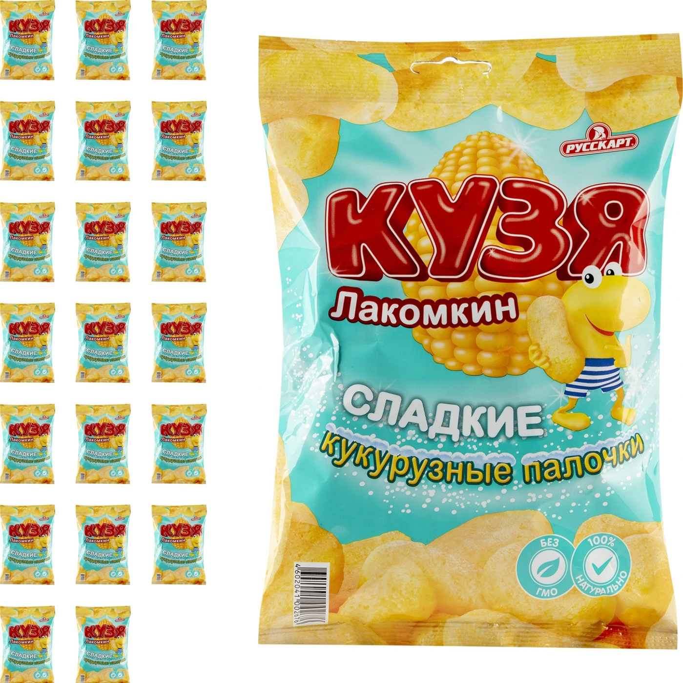 Характеристики Кукурузные палочки Русскарт КУЗЯ Лакомкин 38 г (комплект ...