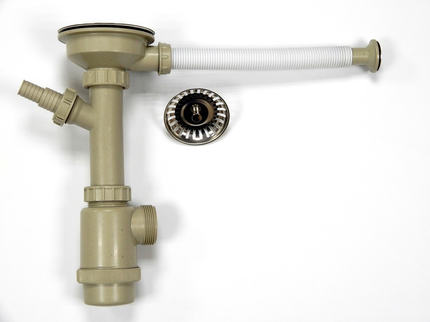 Сифон сливной 3 1/2\" TopZero S502 GR для каменных кухонных моек ...