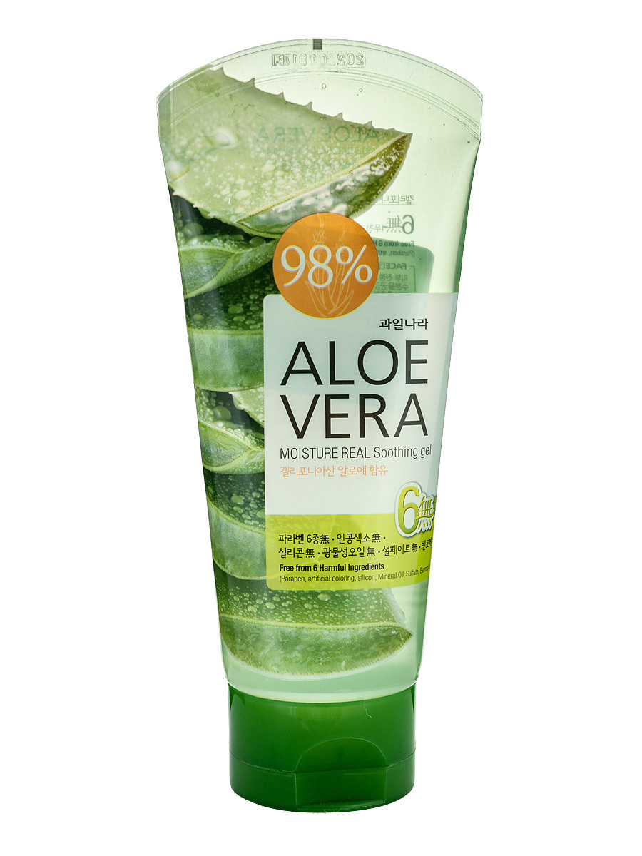 WELCOS Гель для тела успокаивающий Aloe vera Moisture Real Soothing Gel Kwailnara 150 мл