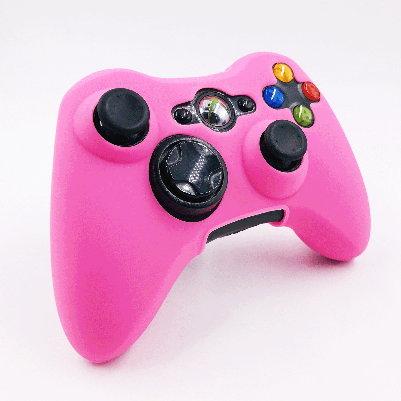 чехол на геймпад xbox 360 розовый pinkполное силиконовое покрытие  защита от ударов