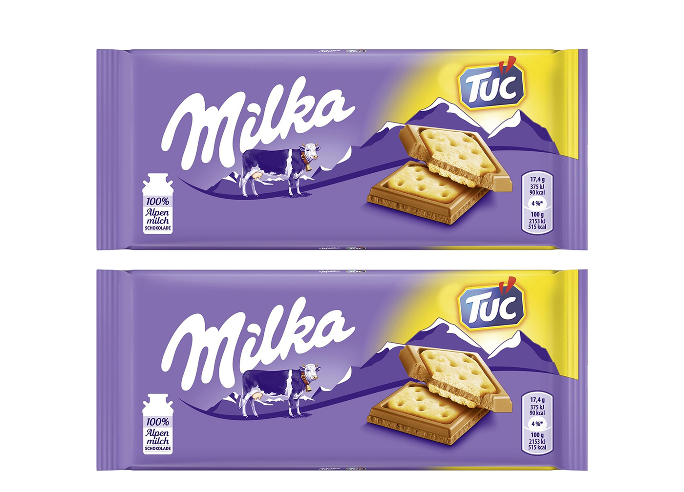 Шоколад Milka молочный с соленым крекером tuc