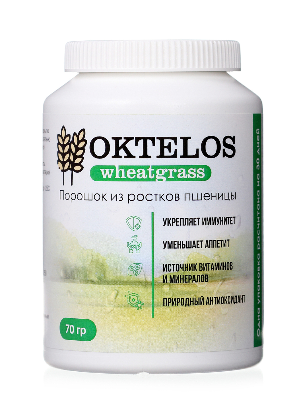 Витграсс порошок "Oktelos" - ростки пшеницы (SUPERFOOD) — купить в ...