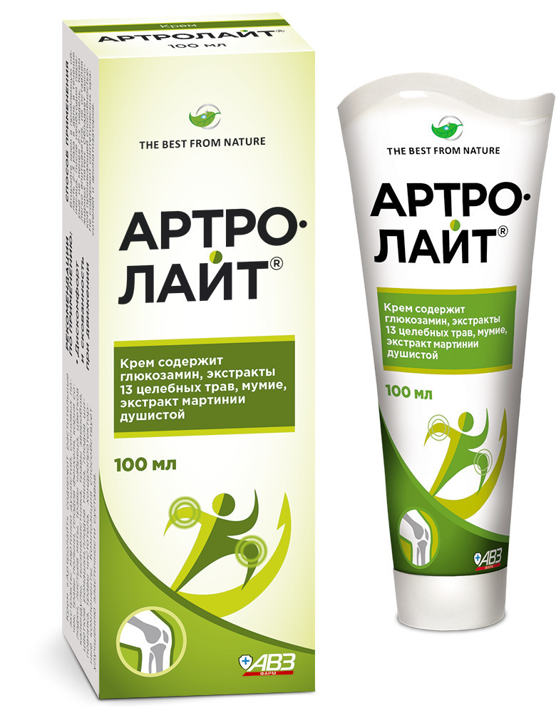 Артролайт, крем для суставов, 100 мл — купить в интернет-аптеке OZON ...