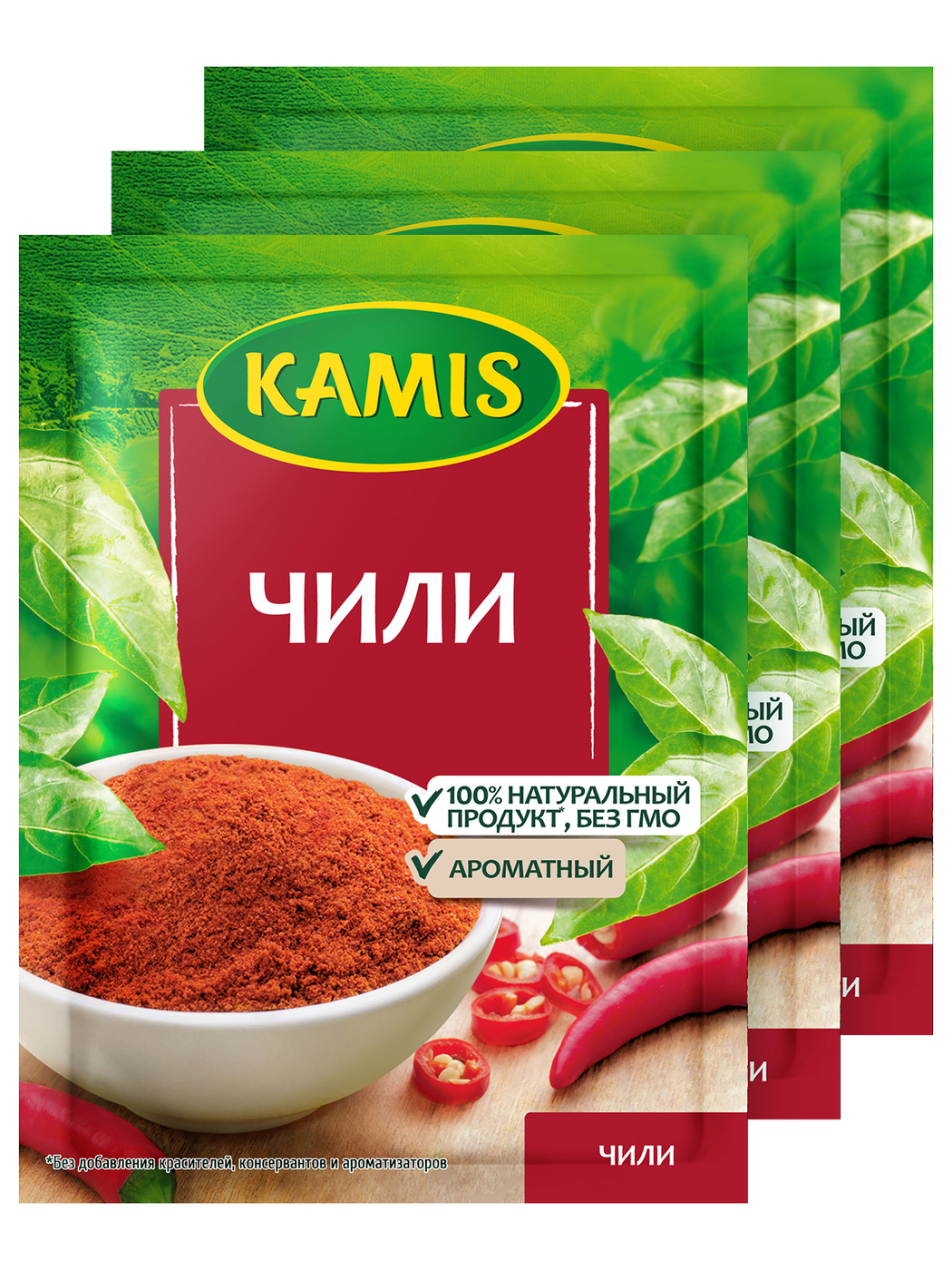Kamis Перец Чили 15 гр по 3 шт, сухая пряная специя для приготовления ...