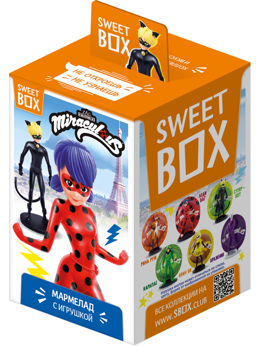 Sweet Box Конфитейд СВИТБОКС ЛЕДИ БАГ Miraculous Мармелад с игрушкой в  коробочке, 10г (штука) - купить с доставкой по выгодным ценам в  интернет-магазине OZON (296653106)