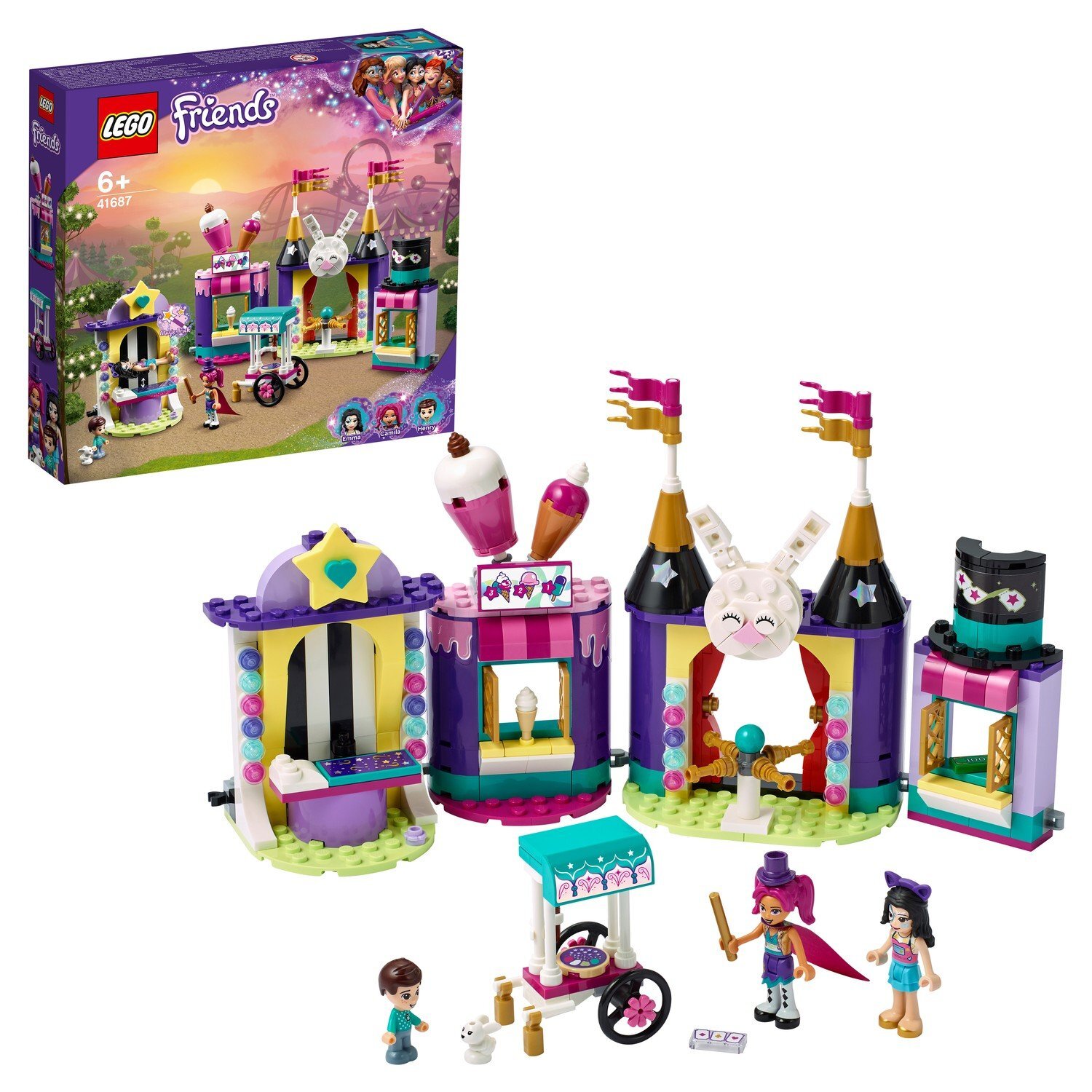 Конструктор Lego Friends 41687 Киоск на волшебной ярмарке - купить с  доставкой по выгодным ценам в интернет-магазине OZON (313476916)