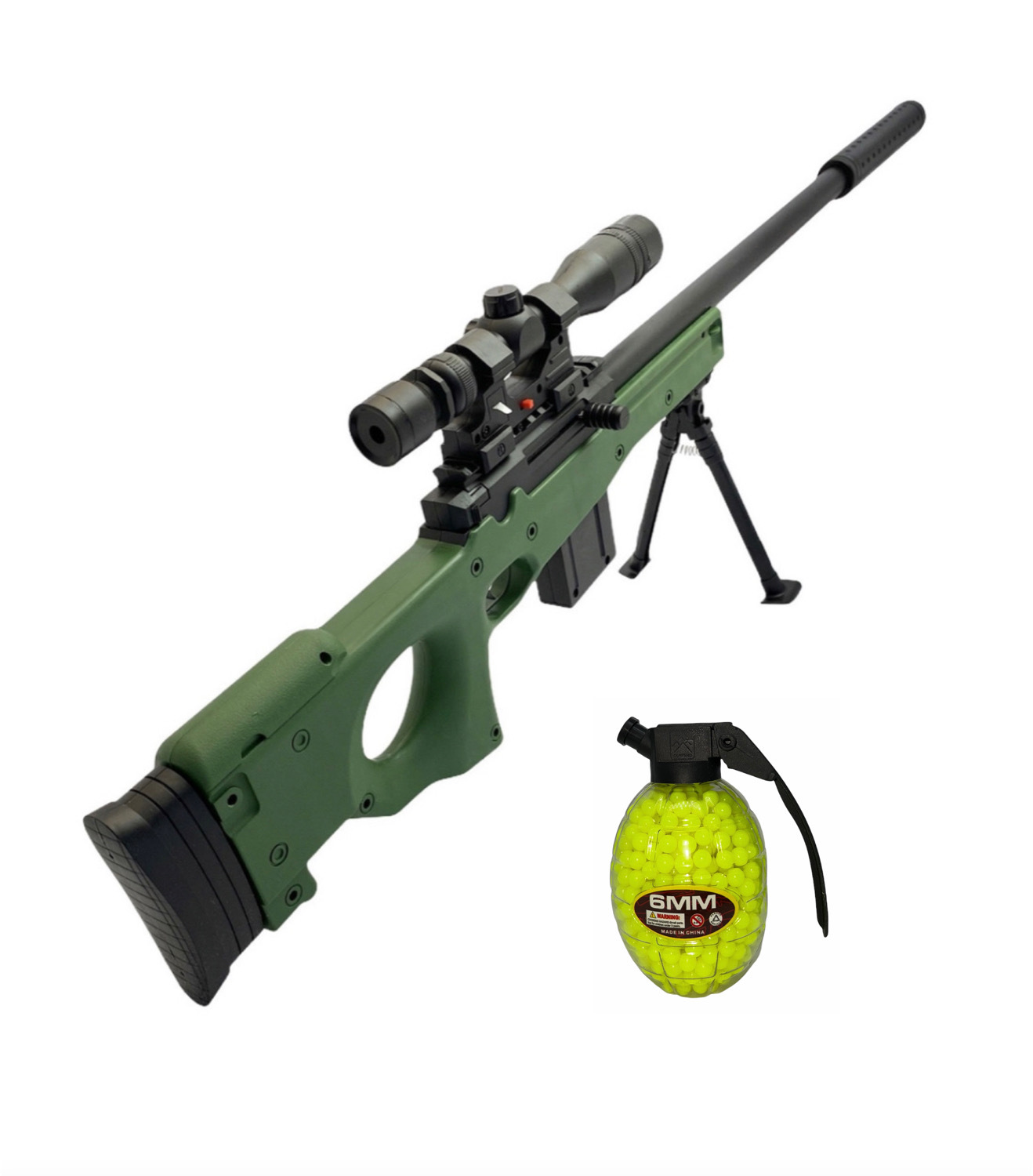 Ружье пневматическое детское, винтовка с лазерным прицелом AWM/AWP/АВП ...