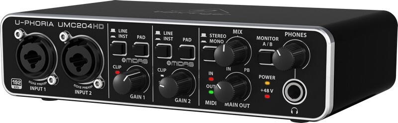 Внешняя звуковая карта с USB BEHRINGER UMC204HD