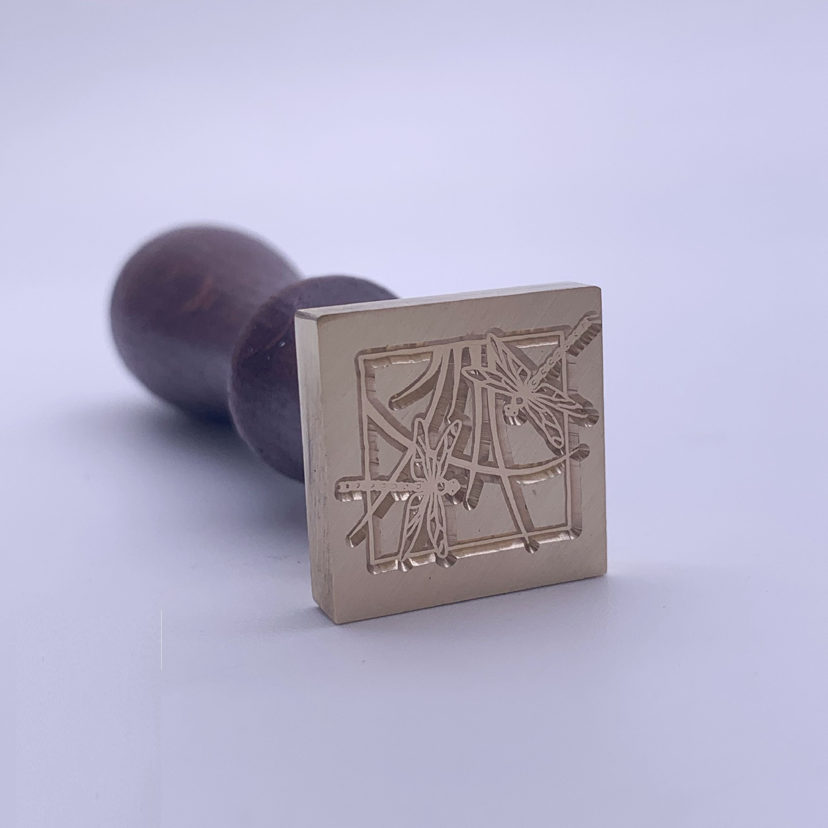 Сургучная печать квадратная 2х2 см, Стрекозы - купить с доставкой по ...