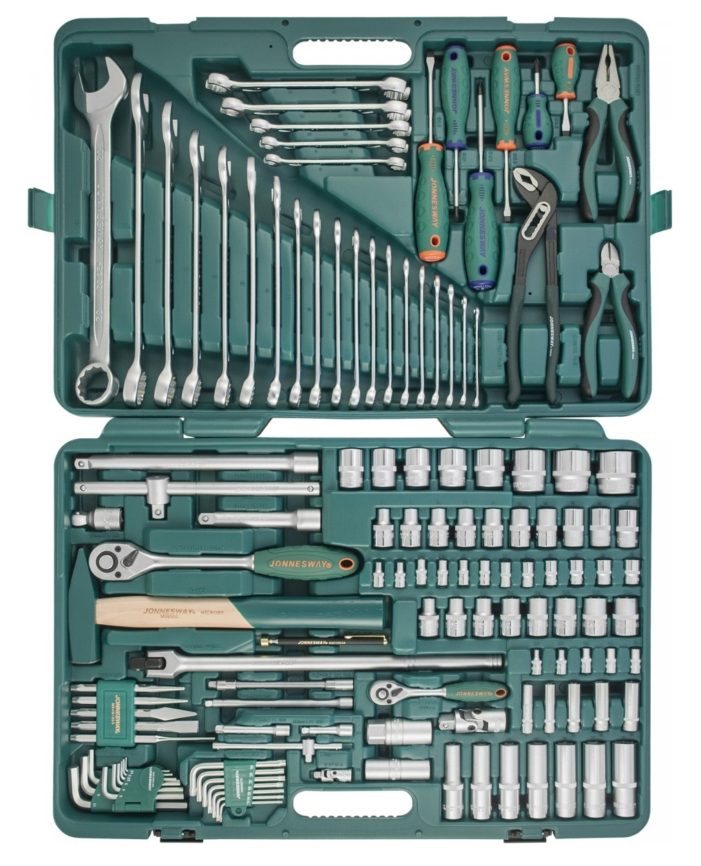 JonnesWay S04H524127S Набор инструмента универсальный 1/2", 1/4"DR, 127 ...