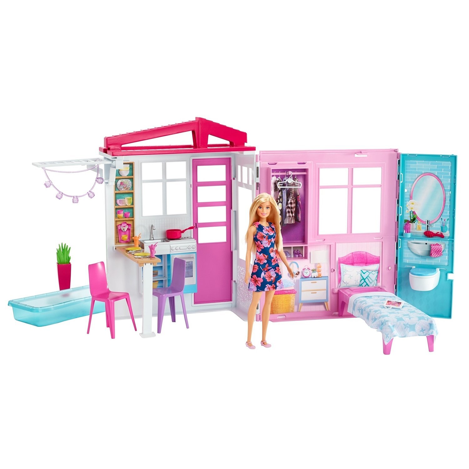 Barbie кукольный домик fxg54