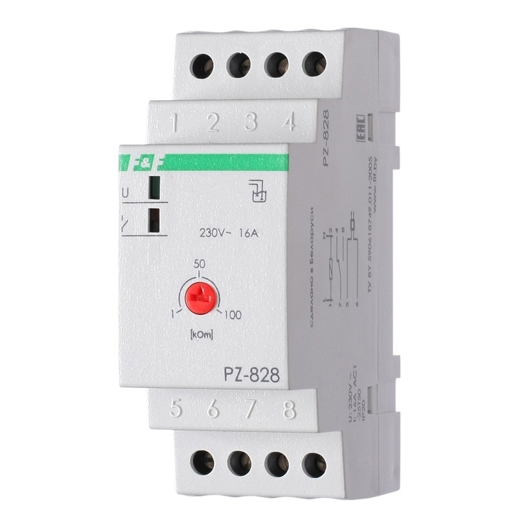 Реле контроля уровня жидкости PZ-828 одноуровневое, без зонда, F&F