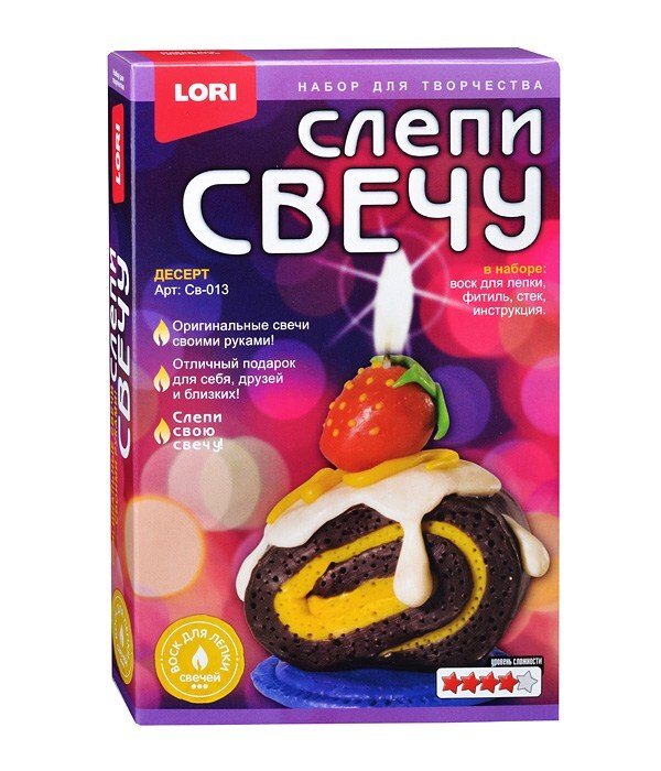 Лори слепи свечу десерт