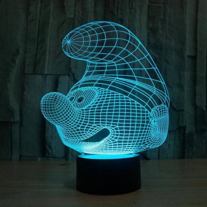 Светильник p. Необычные ночные светильники с иллюзией 3d. 3d Top Lamp. Ночные светильники камелионнноыый цвет.