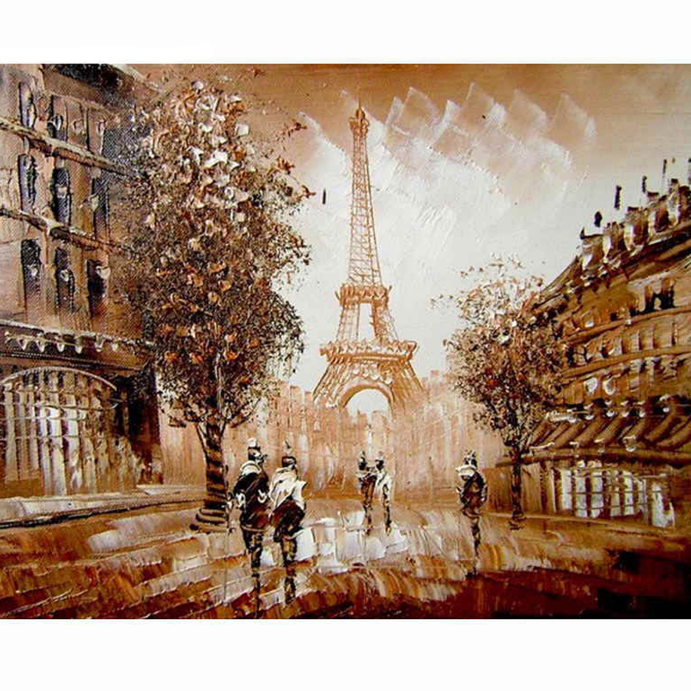 Картина по номерам Париж Эйфелева башня