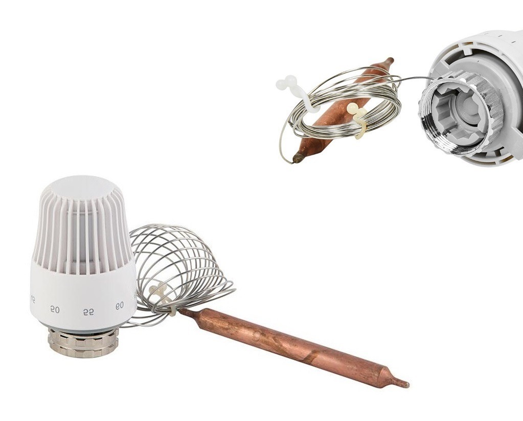 Характеристики Термостатическая головка VIEIR с медной капиллярной ...