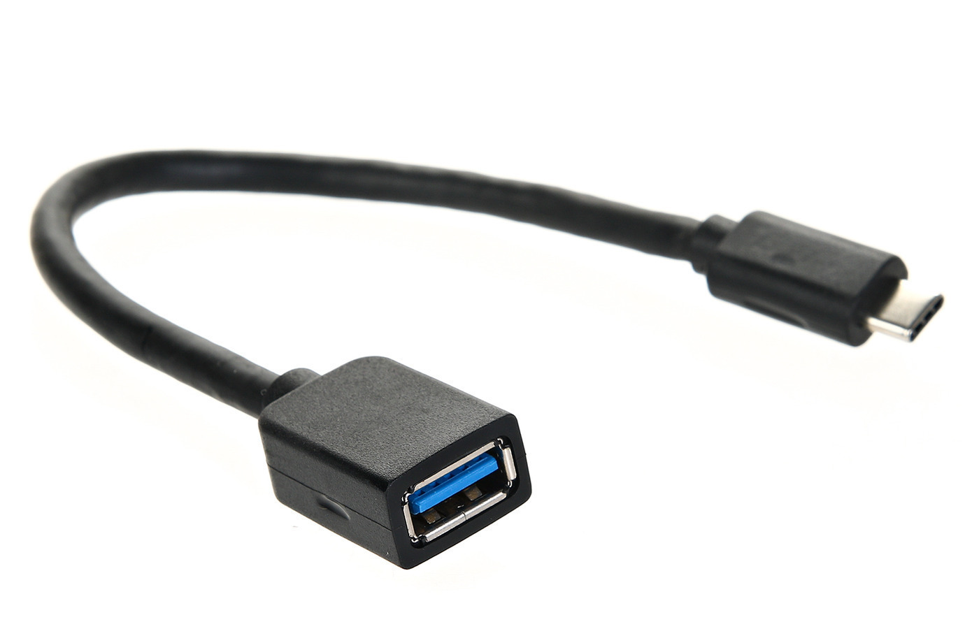 OTGпереходникTYPEC-USB3.0VCOMнагибкомкабеле-амортизаторе(CU409)