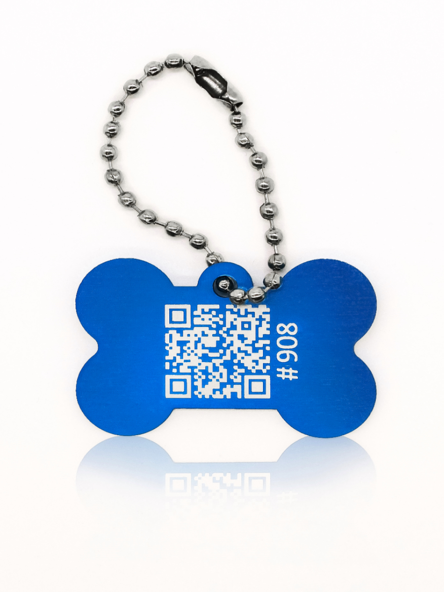 Адресник для собак и кошек с гравировкой, QR-кодом. — купить в интернет ...