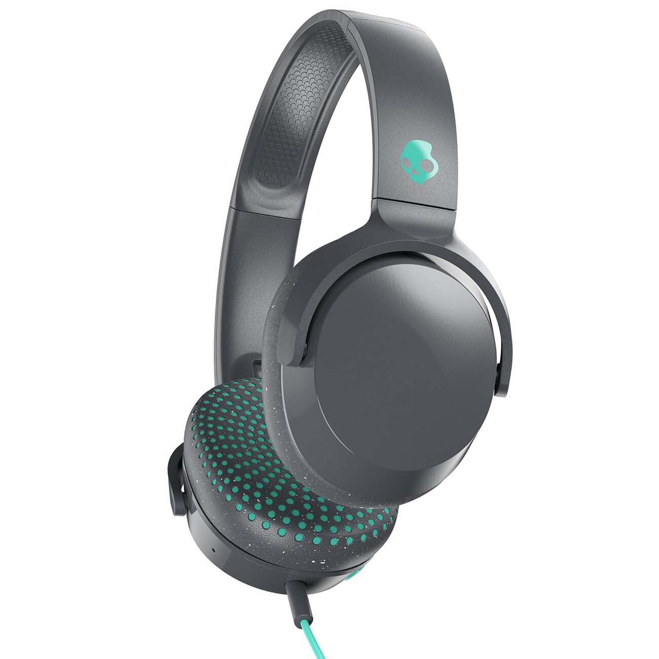 Наушники проводные Skullcandy RIFF ON-EAR WTAP TECH, черно-коралловые в кр...