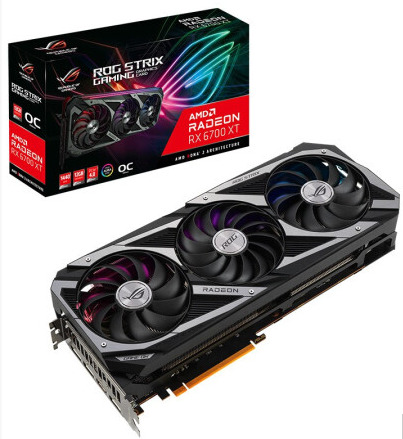 ASUSВидеокартаRadeonRX6700XT12ГБ(ROG-STRIX-RX6700XT-O12G-GAMINGRadeon)