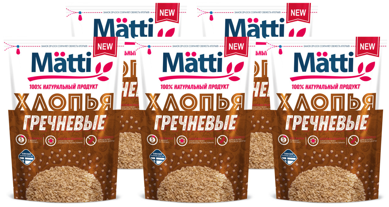 Каша matti гречневая 375г