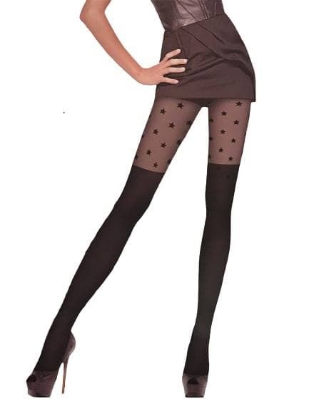 Колготки Dover черные со звездами имитация чулок — купить в интернет ...