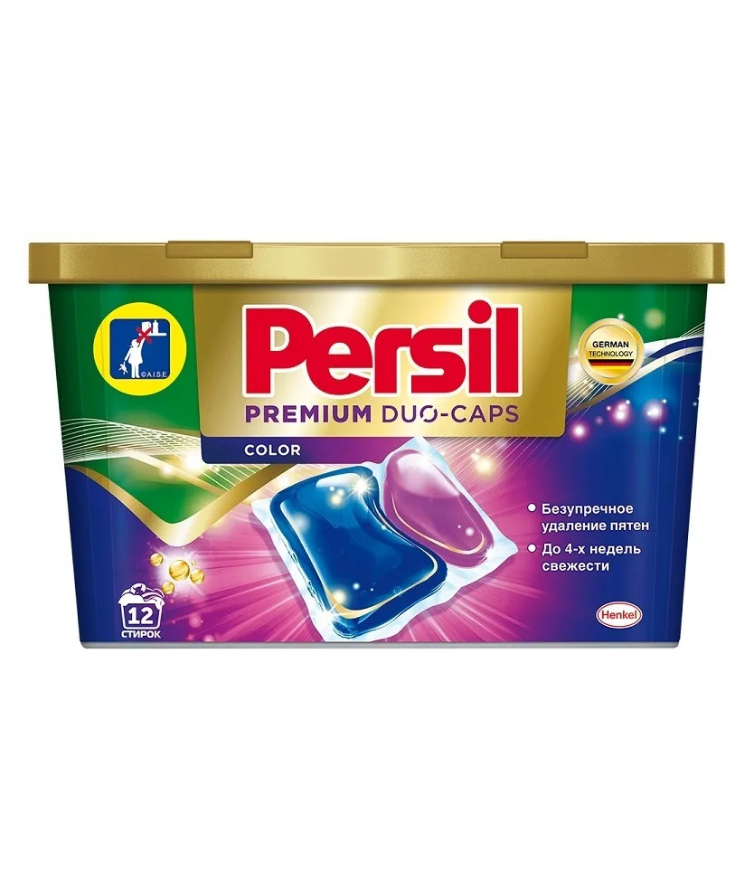 Капсулы для стирки цветного белья Persil PREMIUM Duo-Caps Color, 12 шт ...
