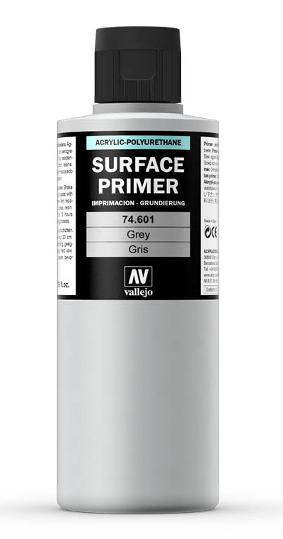 Акриловый грунт Vallejo Surface primer GREY / Серый 74.601 200мл.