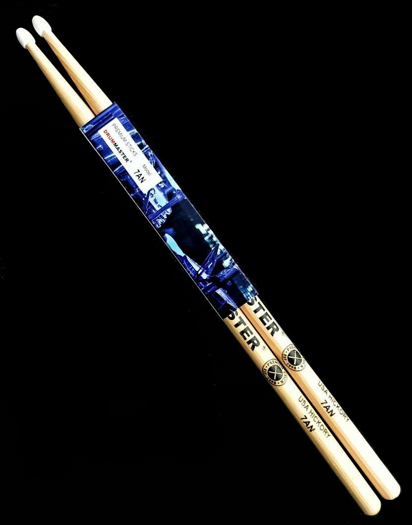 Барабанные палочки DRUMMASTER American Hickory 7AN с нейлоновым наконечником