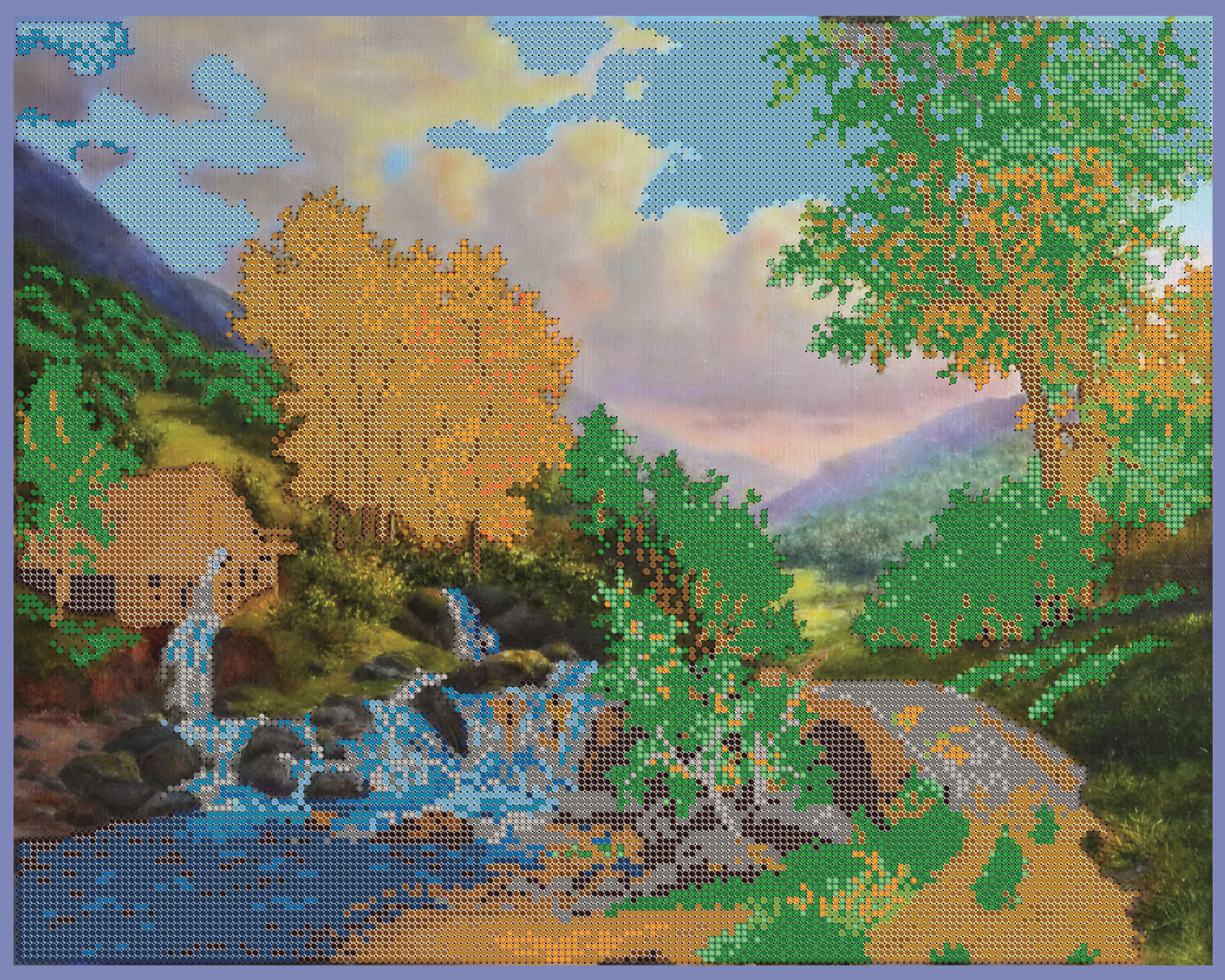 Схемы светлица. Светлица набор для вышивания бисером на перекате 38 х 30 см, бисер Чехия. Светлица набор для вышивания бисером на перекате 31,2 х 25,2 см, бисер Чехия. Светлица набор для вышивания. Светлица набор для вышивания бисером Лебединое озеро 24 х 30 см, бисер Чехия.