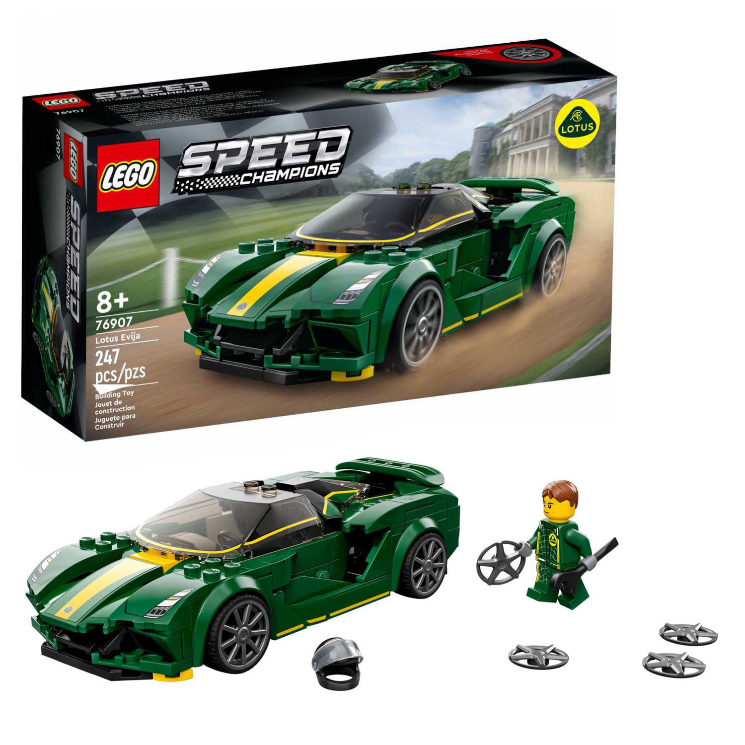 Конструктор LEGO Speed Champions Lotus Evija гоночный автомобиль, 76907 -  купить с доставкой по выгодным ценам в интернет-магазине OZON (662677805)