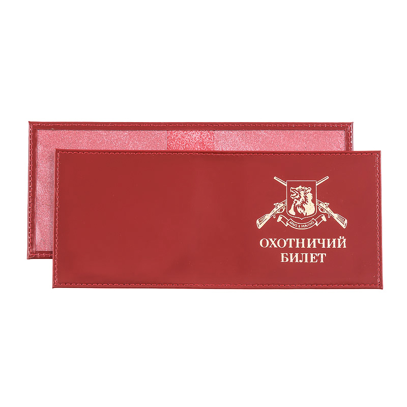 Обложка на охотничий билет нового образца