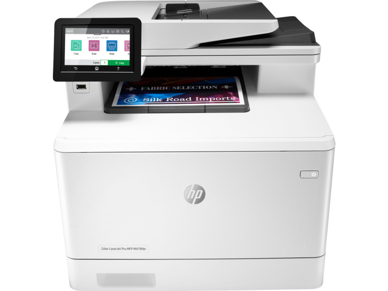 МФУ лазерное HP Color LaserJet Pro MFP M479FDN (W1A79A), белый/серый