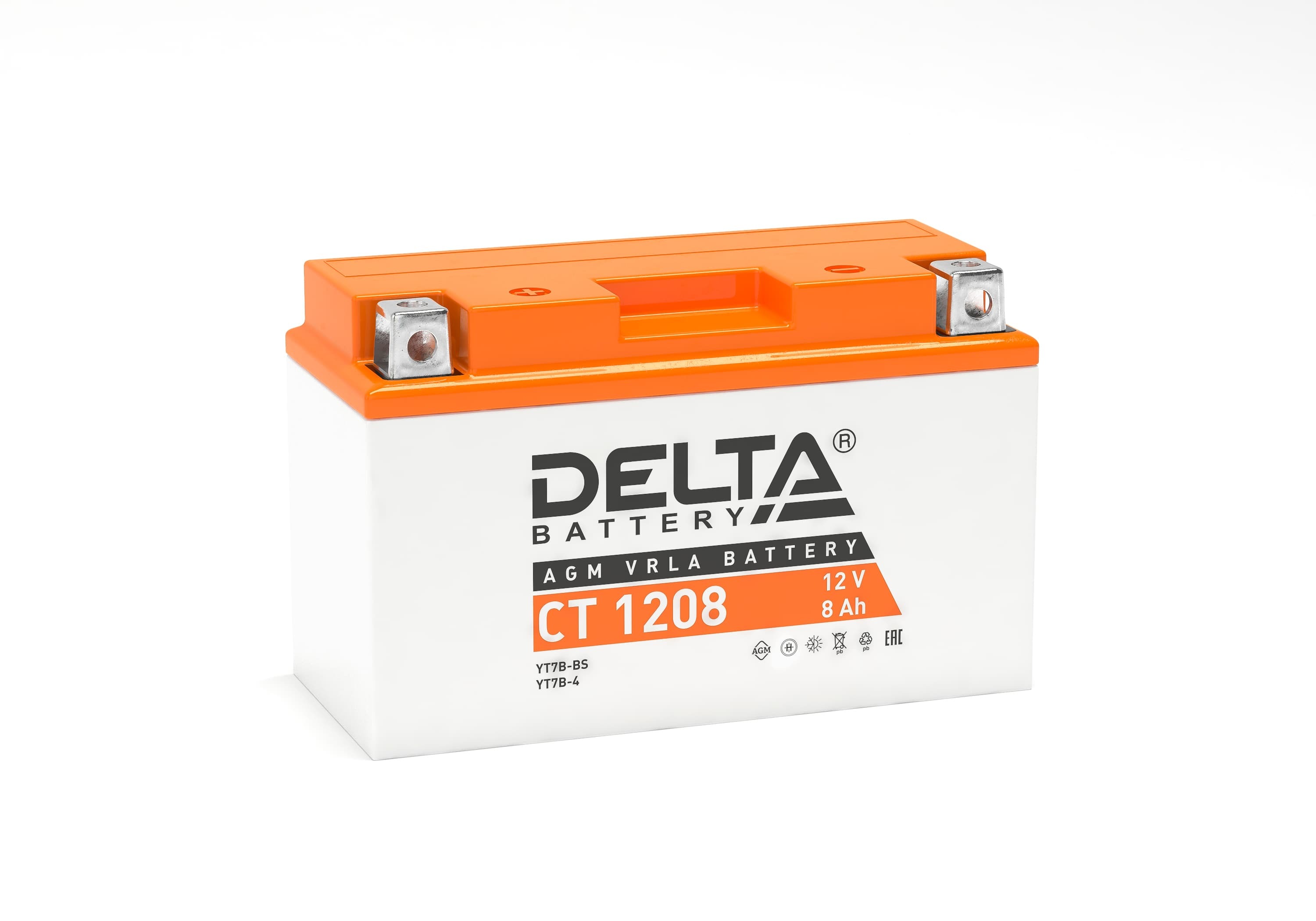 Delta Battery Аккумулятор для водной техники, 8 А•ч, Прямая (+/-) полярность