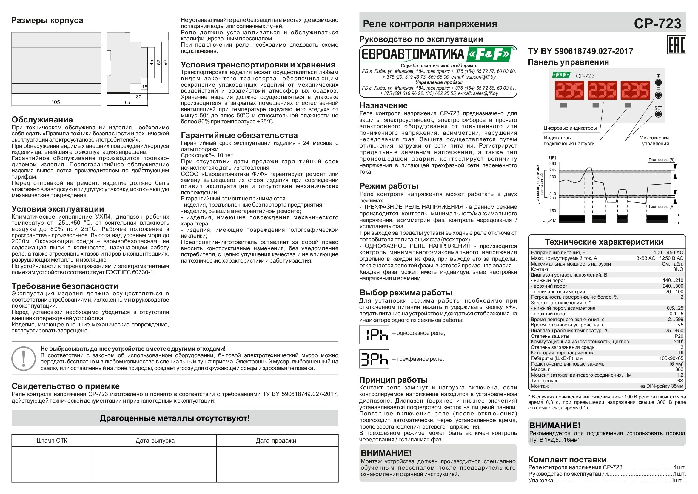 Реле контроля напряжения CP-723. Реле контроля напряжения 3 фазное Telemecanique.