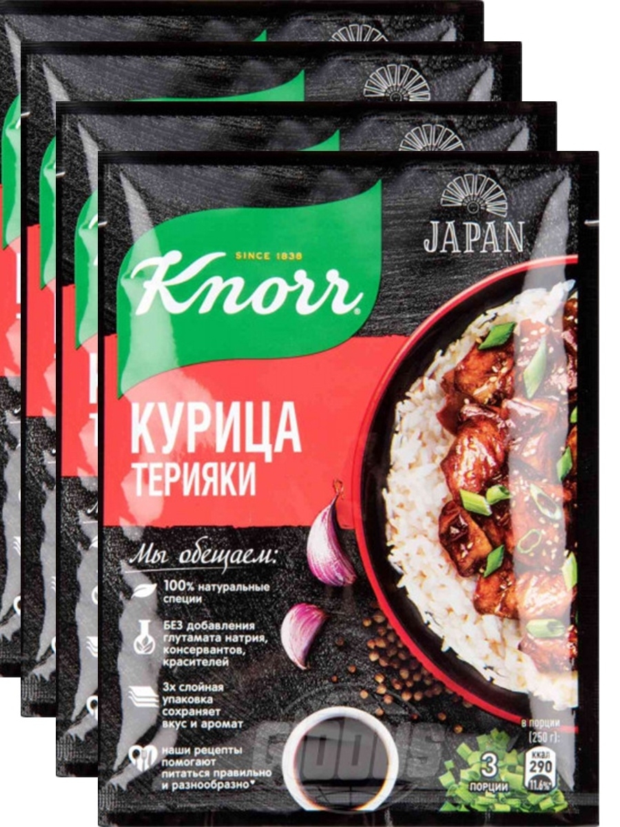 Knorr Приправа на Второе Курица Терияки 28г х 4 шт