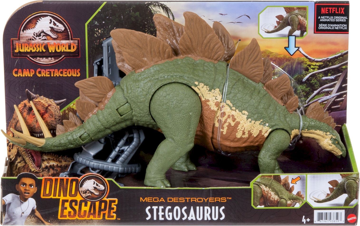 Figura Dinossauro Jurassic World Estegossauro Mattel GWD60 - Colorido