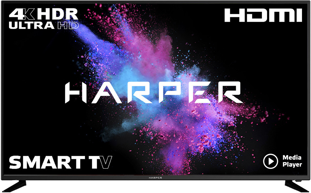 HarperТелевизор58U750TS58"4KHDR,черный.Уцененныйтовар