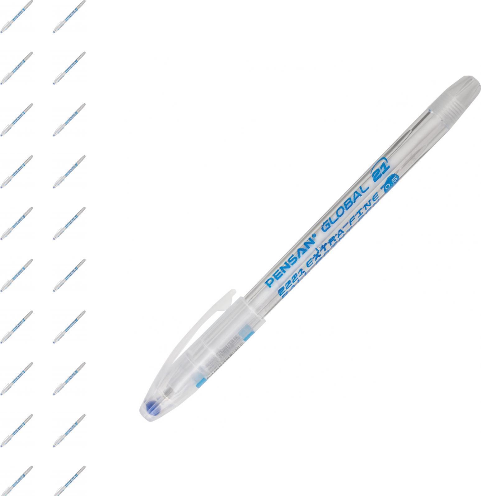 Ручка с прозрачным корпусом. Ручка Pensan Global 21. Ручка Pensan Global 21 синяя. Масляная ручка Pensan Global-21. Pensan «Global-21», синяя, корпус прозрачный.