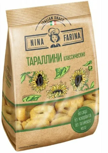 "NINA FARINA"  Тараллини КЛАССИЧЕСКИЕ 180гр. 7шт.