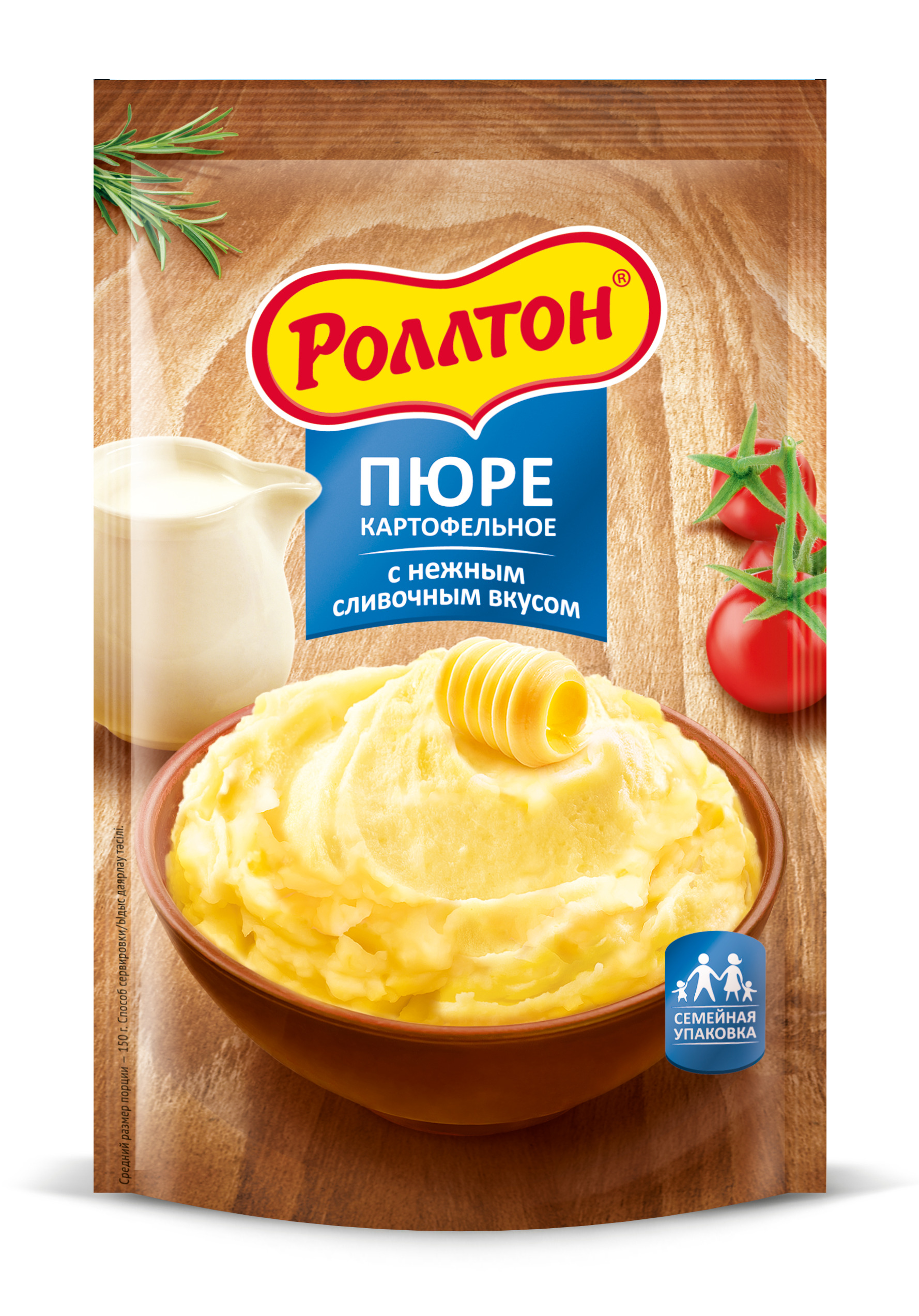 Пюре картофельное Роллтон с нежным сливочным вкусом, 240 г