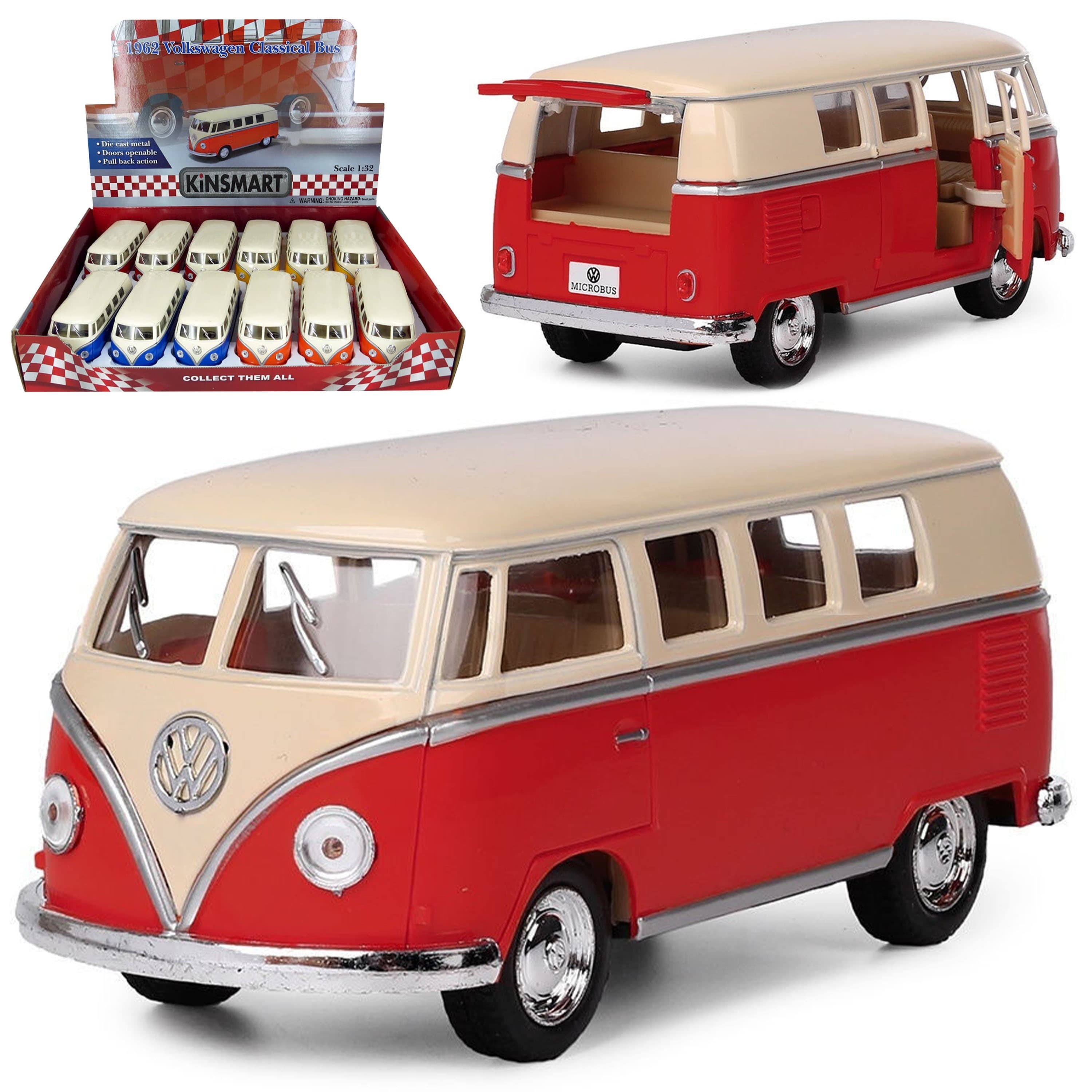 Kinsmart 1 32 1962 Volkswagen Classical Bus Ivory Top KT5377D