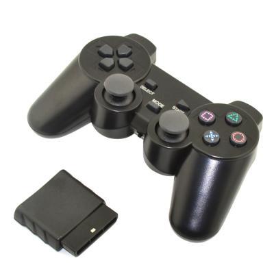 Геймпад беспроводной Wireless Controller джойстик для PS2 / PS1, Bluetooth, черный, серый