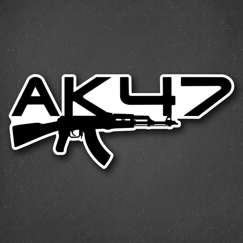 Машина ак 47. Наклейка АК 47. Автонаклейки AK 47. Наклейки на авто АК. Наклейки на автоматы.