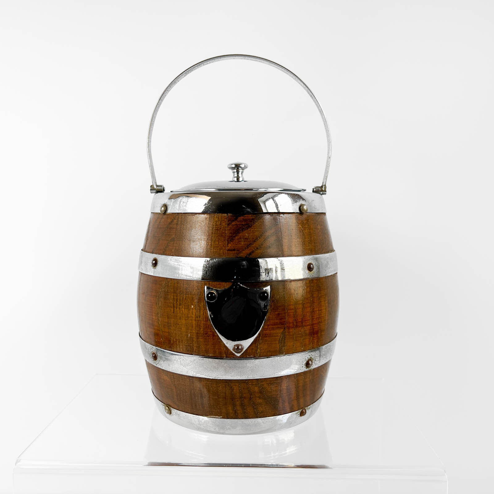 Бисквитница Barrel. Англия, Фарфор, дерево, металл, 1920-1950 гг.