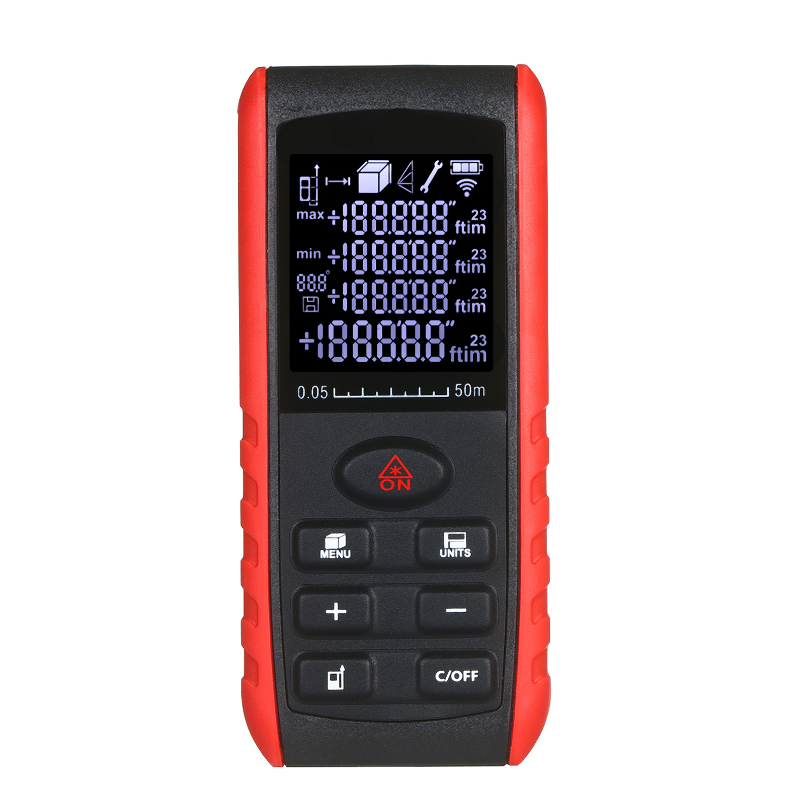 электронный метр. лазерный дальномер sndway m50. телевизионный измеритель расстояния. мужской прибор. телефон с лазерным дальномером и инфракрасной камерой.