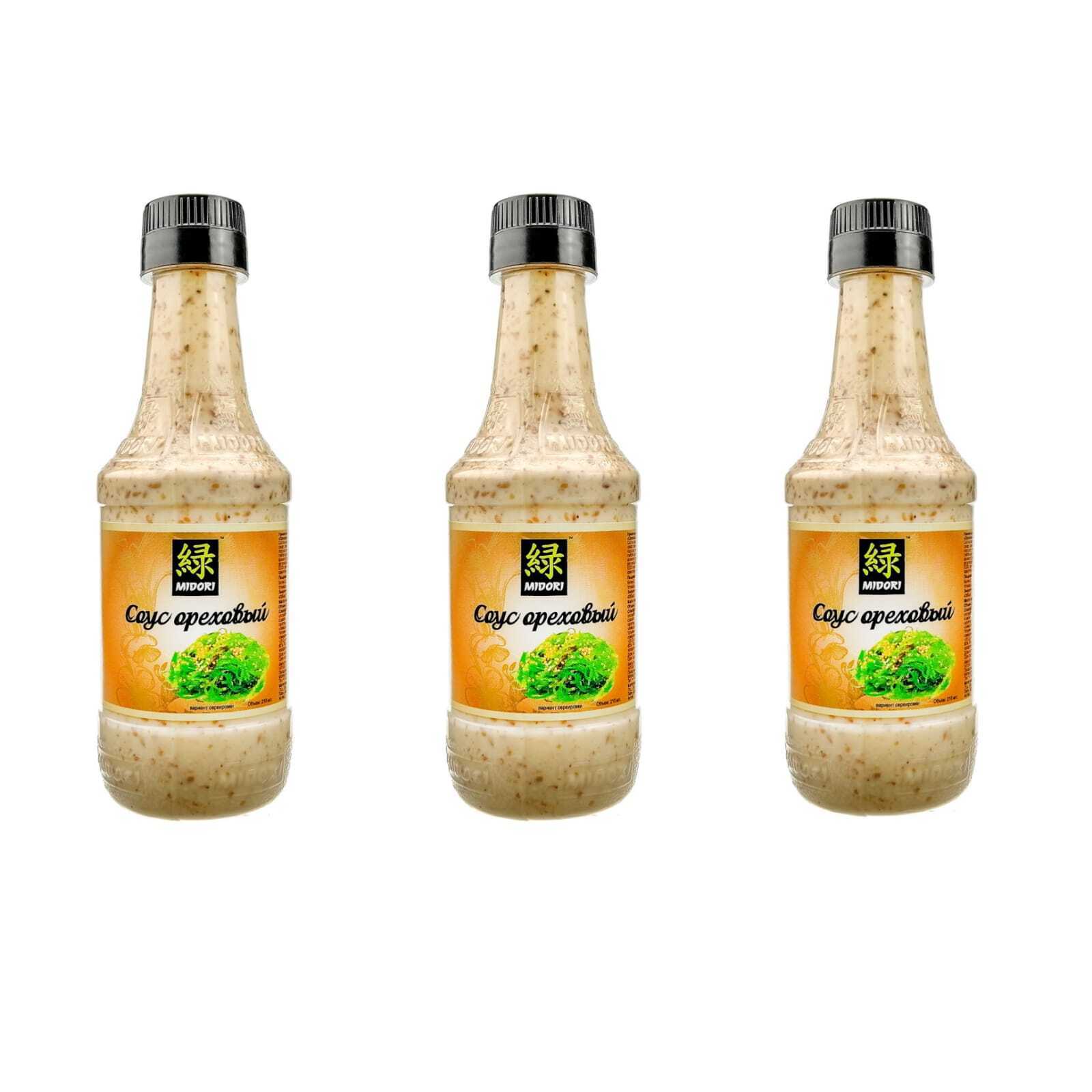 Соус MIDORI Ореховый, 210 г, 3 шт — купить в интернет-магазине OZON с ...