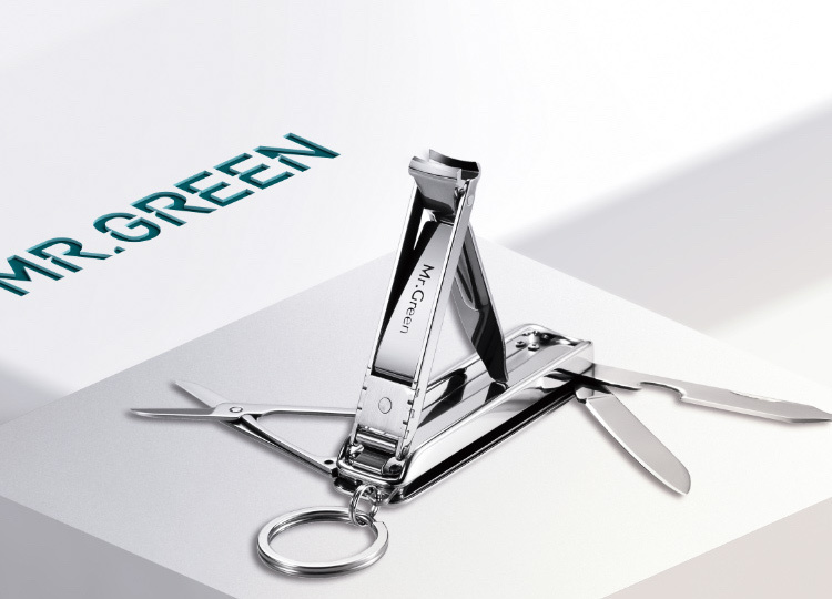 Кусачки для ногтей Mr-1099 sl, брелок мультитул 6в1. прекрасный подарок. нож, отвертка, пилка, ножницы, открывашка.