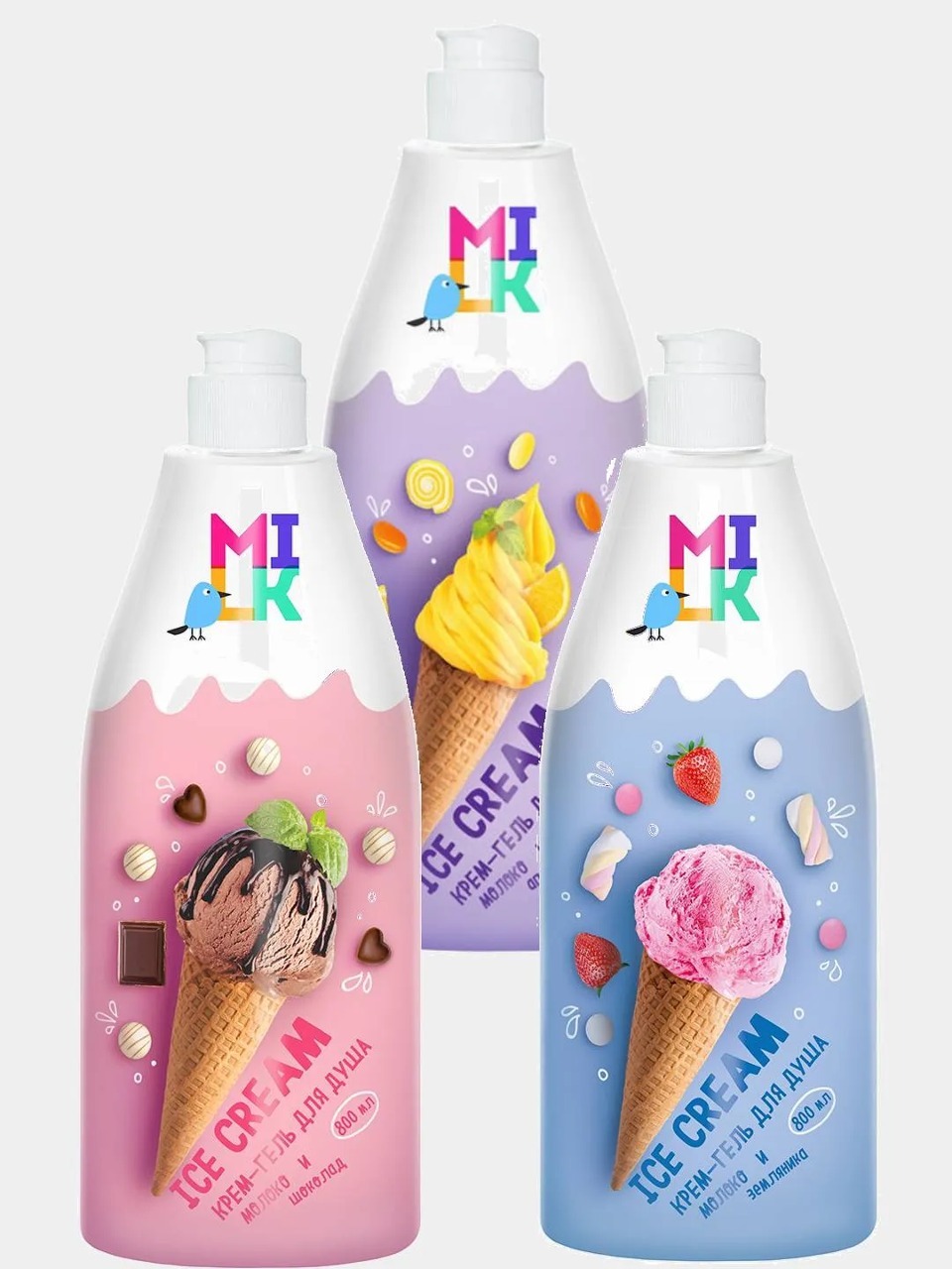 Гель для душа Milk Ice Cream